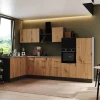 Respekta Selection Winkelküche Elisabeth RSL340HGAH 340 cm Artisan Eiche Nb-Grau< Kühlschränke|Winkelküchen