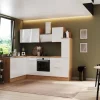 Respekta Winkelküchen<Selection Winkelküche Elisabeth RSL250AWH 250 cm Weiß-Artisan Eiche Nb.