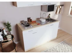 Respekta Single-Küchen|Pantryküchen<Singleküche Luis 150 cm -Eiche sägerau