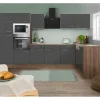 Discount Respekta Winkelküche 340 cm Grau Seidenglanz-Eiche York Nachbildung