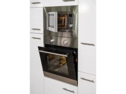 Discount Respekta Winkelküche 340 cm Grau Seidenglanz-Eiche York Nachbildung