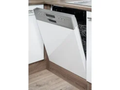 Discount Respekta Winkelküche 370 cm Schwarz Seidenglanz-Eiche York Nachbildung