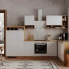 Online Respekta Winkelküche BEKBL310EWC 310 x 172 cm Weiß-Wildeiche Nachbildung