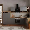 Online Respekta Winkelküche BEKBL310EGC 310 x 172 cm Grau-Wildeiche Nachbildung