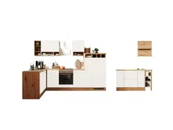 Respekta Winkelküche Hilde 310 x 172 cm mit Kücheninsel Weiß< Kücheninseln|Winkelküchen
