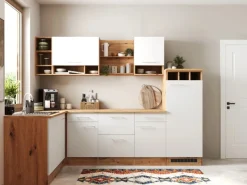 Respekta Inselhauben|Kücheninseln<Winkelküche Hilde 280 x 172 cm Weiß