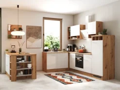 Respekta Kücheninseln|Inselhauben<Winkelküche Hilde 280 x 172 cm mit Kücheninsel Weiß