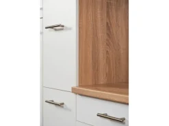 New Respekta Winkelküche KBL310ESWSC 310 cm Sonoma Eiche Sägerau Nachbildung Weiß