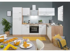 Respekta Winkelküchen|Herde<Winkelküche KBL280ESWS 280 cm -Eiche Sonoma Sägerau Nachbildung