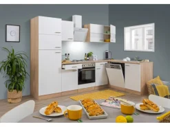 Respekta Winkelküchen|Herde<Winkelküche KBL280ESWS 280 cm -Eiche Sonoma Sägerau Nachbildung