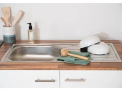 Hot Respekta Winkelküche KBL280WWCGKEG 280 x 172 cm Weiß-Butcher Nussbaum