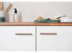 Respekta Winkelküche KBL280WWCG 280 x 172 cm Weiß-Butcher Nussbaum< Winkelküchen|Herde