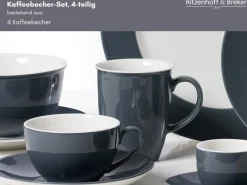 Best Ritzenhoff & Breker Doppio Kaffeebecher 320 ml 4er Set Anthrazit