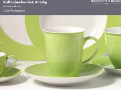 Ritzenhoff & Breker Geschirr<Doppio Kaffeebecher 320 ml 4er Set