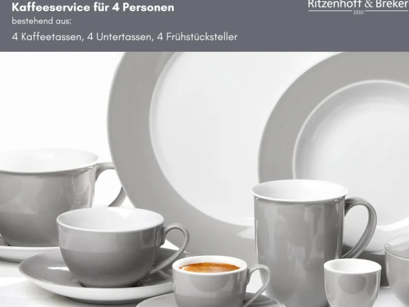 Ritzenhoff & Breker Geschirr<Doppio Kaffeeservice 12-teilig Indigo Blau