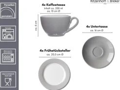 Clearance Ritzenhoff & Breker Doppio Kaffeeservice 12-teilig Gelb
