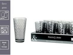 Best Ritzenhoff & Breker Favo Longdrinkgläser 400 ml 6er Set Grau