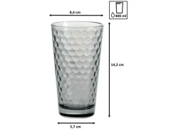 Best Ritzenhoff & Breker Favo Longdrinkgläser 400 ml 6er Set Grau