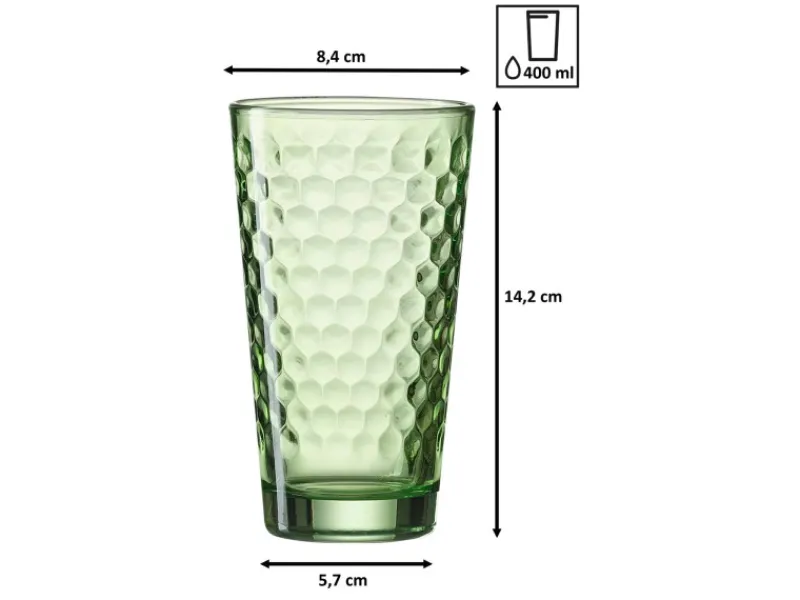 Ritzenhoff & Breker Favo Longdrinkgläser 400 ml 12er Set< Geschirr