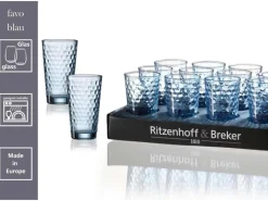 Ritzenhoff & Breker Favo Longdrinkgläser 400 ml 6er Set< Geschirr