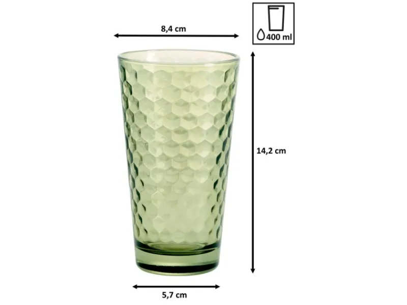 Hot Ritzenhoff & Breker Favo Longdrinkgläser 400 ml 12er Set Oliv