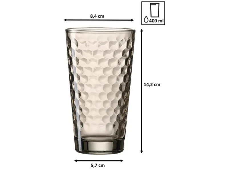 Online Ritzenhoff & Breker Favo Longdrinkgläser 400 ml 6er Set Braun