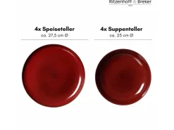 Ritzenhoff & Breker Geschirr<Gambia Tafel-Set 8-teilig