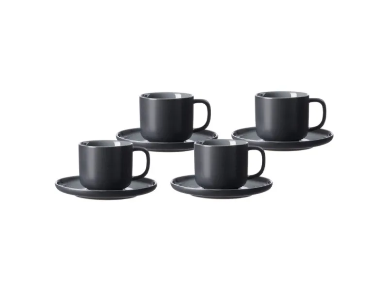 Ritzenhoff & Breker Jasper Kaffeetasse mit Untertasse 240 ml 4er Set< Geschirr