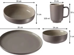 Sale Ritzenhoff & Breker Jasper Kombiservice 16-teilig Taupe