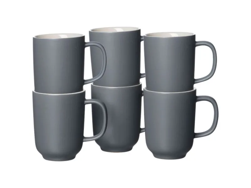 New Ritzenhoff & Breker Jasper Kaffeebecher 285 ml 6er Set Grau