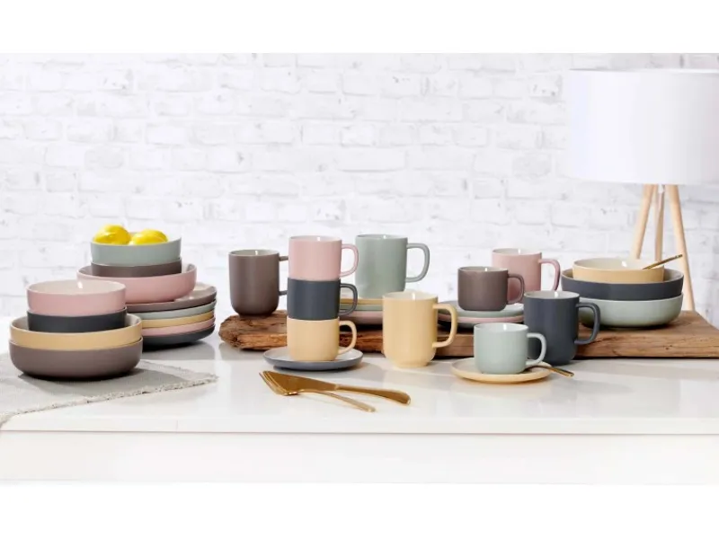 New Ritzenhoff & Breker Jasper Kaffeebecher 285 ml 6er Set Grau