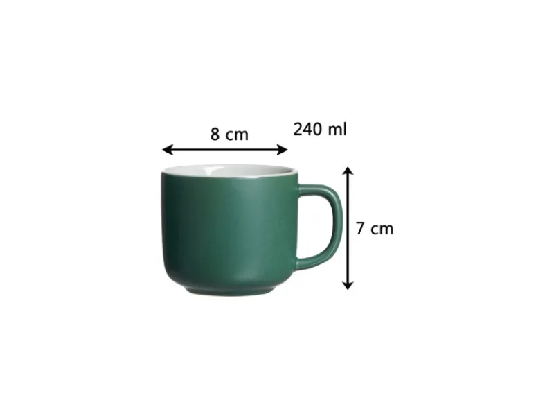 Ritzenhoff & Breker Jasper Kaffeetasse mit Untertasse 240 ml 4er Set< Geschirr