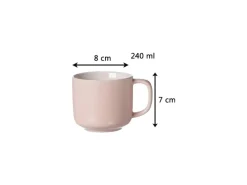 Ritzenhoff & Breker Jasper Kaffeetasse mit Untertasse 240 ml 4er Set< Geschirr