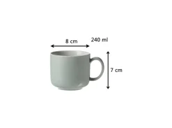 Ritzenhoff & Breker Geschirr<Jasper Kaffeetasse mit Untertasse 240 ml 4er Set Mint