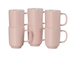 Outlet Ritzenhoff & Breker Jasper Kaffeebecher 285 ml 6er Set Rosa
