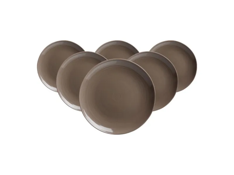 Clearance Ritzenhoff & Breker Suomi Dessertteller 20 cm 6er Set Taupe