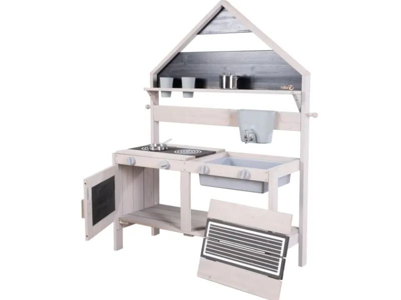 Clearance roba Outdoor Matschküche in Hausoptik aus FSC-zertifiziertem Holz
