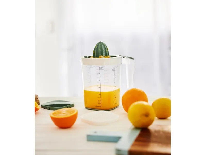 Best Rotho Back-Messbecher Loft 1,5 l Transparent Mistletoe Green