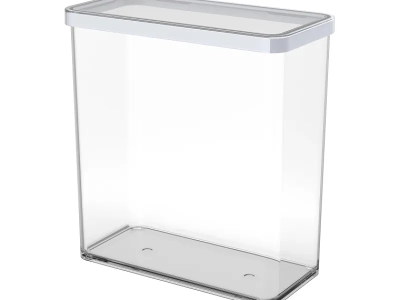 Best Rotho Dose Loft Premium Rechteckig 3,2 l Weiß-Transparent