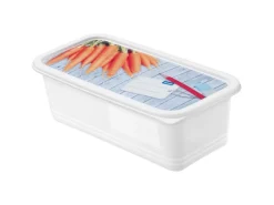 Rotho Vorratsdosen|Vorratsbehälter<Gefrierdosen-Set Domino Karotten 1,2 l Weiß 3-teilig