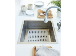 Outlet Rotho Küchen-Spülbeckenmatte Basic 27 cm x 31 cm Cool Grey