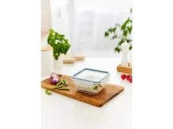 Best Rotho Kühlschrankdose Clic & Lock Glas 0,75 l Horizontblau
