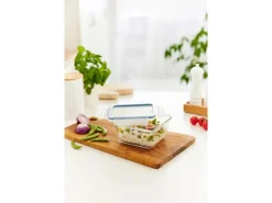 Best Rotho Kühlschrankdose Clic & Lock Glas 0,75 l Horizontblau