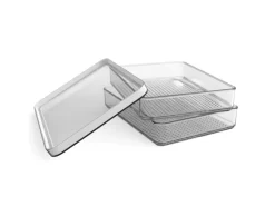 Rotho Küchen-Ordnungssysteme|Kühlschränke<Kühlschrankorganizer-Set Loft 0,85 l Weiß 2-teilig