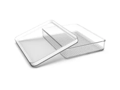 Rotho Küchen-Ordnungssysteme|Kühlschränke<Kühlschrankorganizer-Set Loft 0,85 l Weiß 2-teilig
