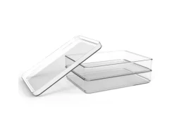 Rotho Küchen-Ordnungssysteme|Kühlschränke<Kühlschrankorganizer-Set Loft 0,85 l Weiß 2-teilig