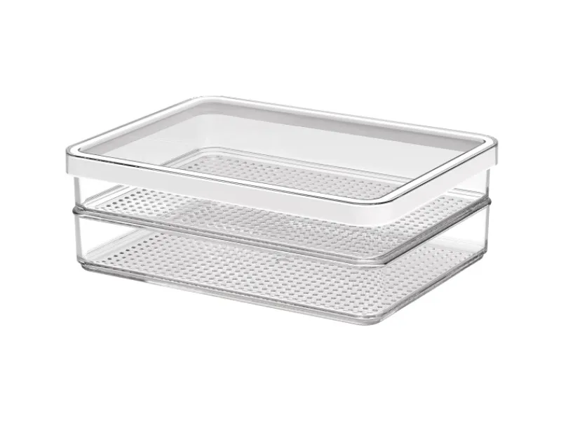 Rotho Küchen-Ordnungssysteme|Kühlschränke<Kühlschrankorganizer-Set Loft 0,85 l Weiß 2-teilig