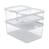 Rotho Kühlschrankorganizer-Set Cauma Transparent 4-teilig< Küchen-Ordnungssysteme