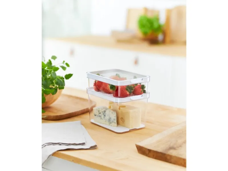 Clearance Rotho Kühlschrankorganizer-Set Cauma Transparent 2-teilig