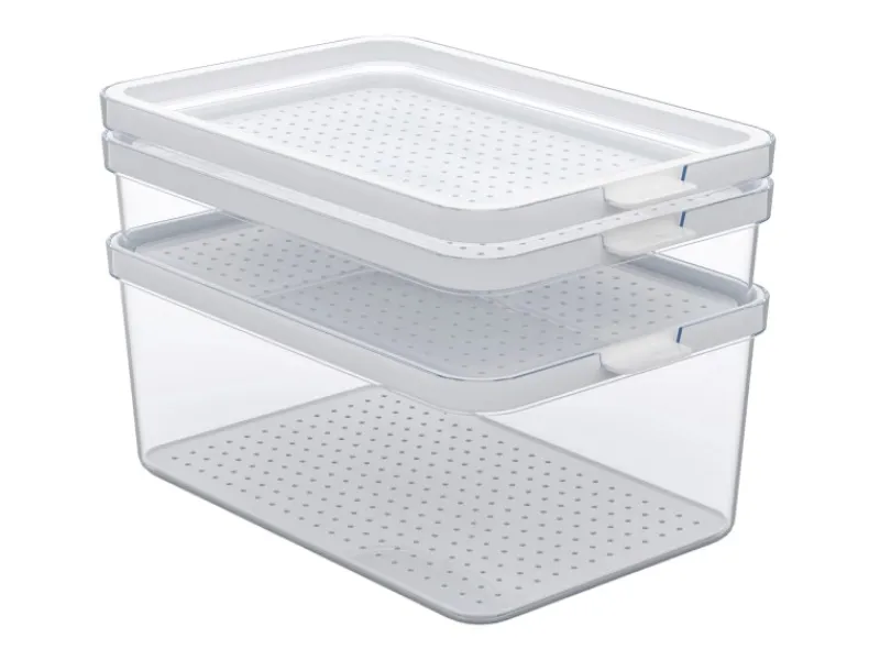 Rotho Küchen-Ordnungssysteme|Kühlschränke<Kühlschrankorganizer-Set Cauma 1,3 l/2,6 l/4,65 l Transparent 3-teilig